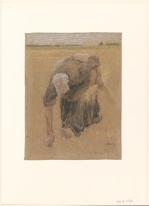 Ährenlesende Frau von Pieter de Josselin