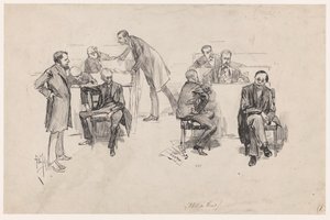 Das Abgeordnetenhaus während der Debatte über die Verfassungsänderung im Jahr 1887 von Pieter de Josselin