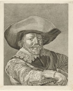 Porträt eines Mannes im Kostüm des 17. Jahrhunderts von Pieter de Mare