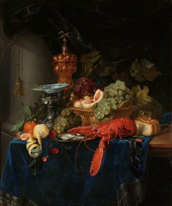 Stillleben mit goldenem Kelch von Pieter de Ring