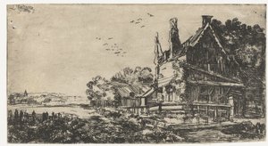 Haus mit den drei Schornsteinen von Pieter de With (attributed to)