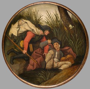 Wenn der Blinde den Blinden führt, fallen beide in den Graben, ca. 1594