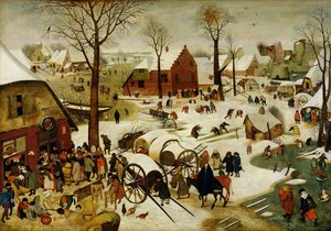 Die Volkszählung in Bethlehem von Pieter the Younger Brueghel
