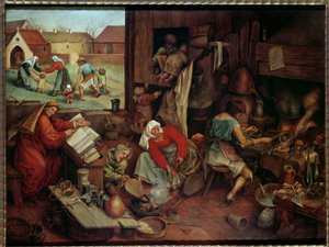 Der Alchemist von Pieter the Younger Brueghel
