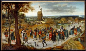 Die Hochzeitsprozession von Pieter Brueghel II der Jüngere, bekannt als Brueghel d