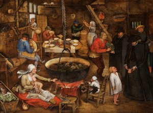 Besuch eines Bauernhauses von Pieter the Younger Brueghel
