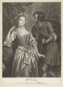 Schauspielerin Catherine Clive in der Rolle der Phillida von Pieter van Bleeck