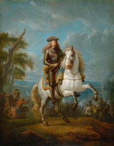 Reiterporträt von Karl VI., Heiliges Römisches Reich von Pieter van Bloemen