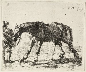 Pinkelndes Pferd von Pieter van Laer