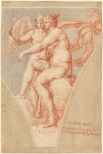 Venus und Amor (nach Raffael) von Pieter van Lint