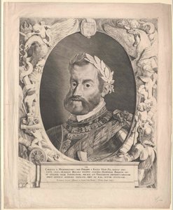 Heiliger Römischer Kaiser Karl V (Druck) von Pieter van Sompel