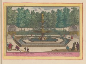 Brunnen von Don Juan von Österreich in den Gärten des Königlichen Palastes von Aranjuez von Pieter van den Berge