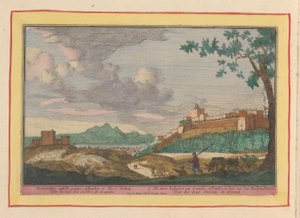 Ansicht der Gebäude des Alhambra in Granada von Pieter van den Berge