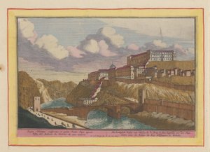 Ansicht des Alcázar in Toledo von Pieter van den Berge