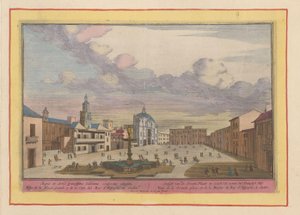 Ansicht des großen Platzes in Cádiz von Pieter van den Berge
