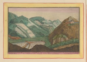 Ansicht des Palastes und der Gärten der Maurischen Könige in Granada von Pieter van den Berge