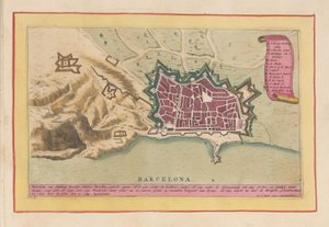 Plattegrond van Barcelona von Pieter van den Berge