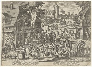 Fest des St. Sebastiaansgilde von Pieter van der Borcht (I)