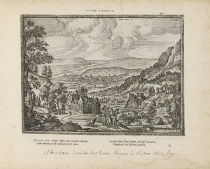 Landschaft mit Abraham und den drei Engeln