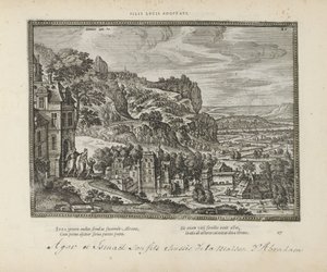 Landschaft mit der Vertreibung von Hagar und Ismael durch Abraham