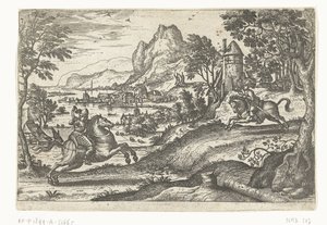 Landschaft mit zwei Reitern von Pieter van der Borcht (I)