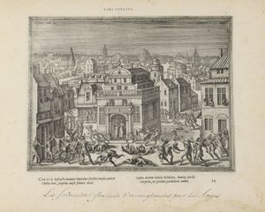 Männer von Sodom mit Blindheit geschlagen von Pieter van der Borcht (I)