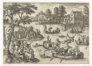 Stechspiel auf dem Wasser