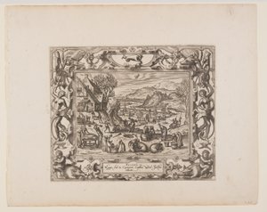 Dezember, aus Die zwölf Monate von Pieter van der Borcht