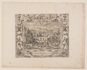 Januar, aus Die zwölf Monate von Pieter van der Borcht
