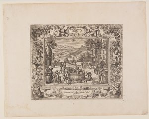 September, aus Die zwölf Monate von Pieter van der Borcht