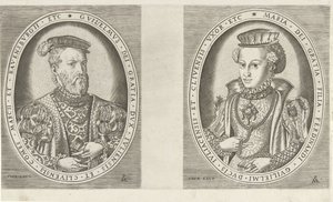 Porträts von Wilhelm II., Herzog von Geldern, und Maria von Österreich, Herzogin von Geldern von Pieter van der Heyden
