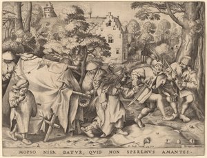 Die Hochzeit von Mopsus und Nisa von Pieter van der Heyden after Pieter Bruegel the Elder
