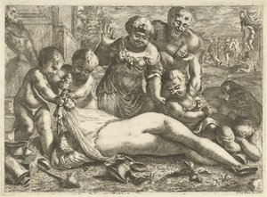 Eine betrunkene Bacchantin von Pieter van der Plas (II)