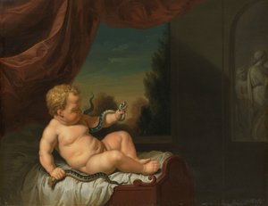 Der kleine Herkules mit einer Schlange von Pieter van der Werff