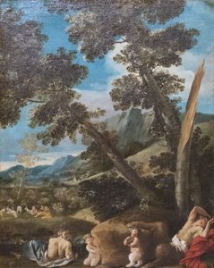 Landschaft mit Satyrn