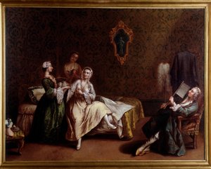 Das Erwachen der Dame (Gemälde, ca. 1740)