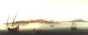 Ein weiter Blick auf die Bucht von Neapel von Pietro Antoniani