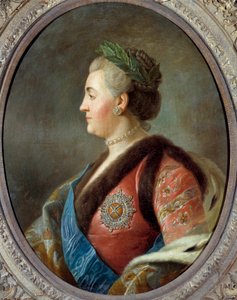 Porträt von Katharina II. (1729-1796), Kaiserin von Russland von Pietro Antonio (after) Rotari