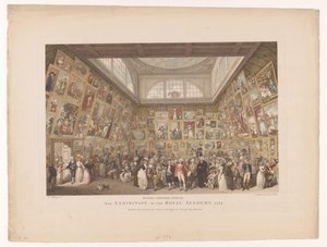 Ausstellung in der Royal Academy in London 1787 von Pietro Antonio Martini