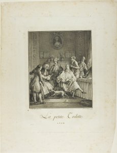 Die kleine Toilette, aus Monument du Costume Physique et Moral de la fin du Dix-huitième siècle von Pietro Antonio Martini