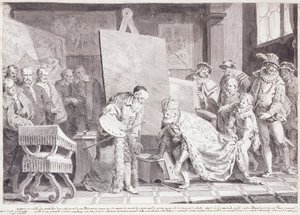 Kaiser Karl V. hebt Tizians Pinsel auf