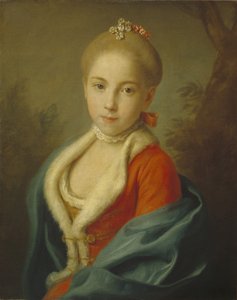 Porträt von Prinzessin Katharina von Holstein-Beck 1750-1811, 1760-1762 von Pietro Antonio Rotari