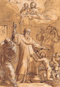 Der heilige Nikolaus von Bari erweckt drei Kinder von Pietro De’ Pietri