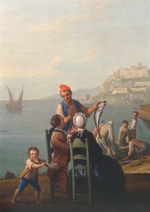 Fischhändler (Detail) von Pietro Fabris