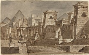 Ein ägyptisches Bühnenbild von Pietro Gonzaga