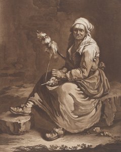 Die alte arbeitende Frau