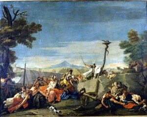 Die bronzene Schlange (18. Jahrhundert), Gemälde von Pietro Ligari von Pietro Ligari