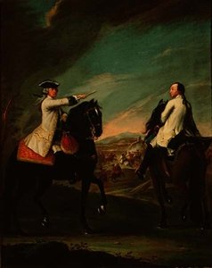 Guglielmo de Montfort und sein Feldbegleiter von Pietro Longhi