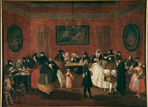 Il Ridotto. Gemälde von Pietro Longhi
