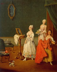Dame bei ihrer Toilette von Pietro Longhi